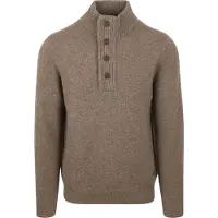 Barbour Pullover Essential Patch Half Zip Knitted Jumper Herren Dark Stone-XXL