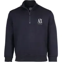 Armani Exchange Sweatshirt "Sweatshirt 1er Pack", Herren, Gr. S, blau (dunkelblau), Obermaterial: 79% Baumwolle CO. 17% Polyester PES. 4% Elasthan EL., Sweatshirts Sweatshirt