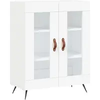 vidaXL Highboard Weiß 69,5x34x180 cm Holzwerkstoff