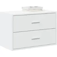vidaXL Schrank mit 2 Schubladen Weiß 60x31x40 cm Holzwerkstoff