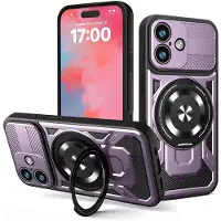 Techsuit – RuggedCam Hülle für iPhone 17 – lila