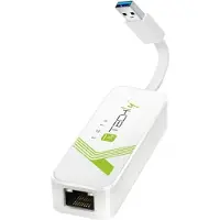 Techly EFB IDATA-USB-ETGIGA-3A USB3.0 Konverter USB A auf RJ45 Gigabit, weiß IDATAUSBETGIGA3A