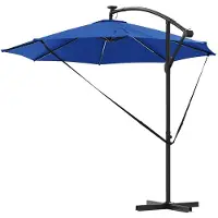 vidaXL Sonnenschirm 294 x 294 x 248 cm Polyester und Aluminium