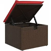 vidaXL 8-tlg. Garten-Sofagarnitur mit Kissen Braun Poly Rattan