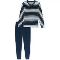 Schiesser Schlafanzug "Pyjama", Damen, Gr. 3XL, bunt (blau), Obermaterial: 80% Baumwolle CO. 20% Polyester PES., Homewear-Sets Schlafanzug