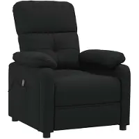 vidaXL Massagesessel Schwarz Stoff