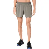 Asics Laufshorts "ROAD 5IN SHORT", Herren, Gr. S, N-Gr, grau (truffle grau), Obermaterial: 100% Polyester, Hosen Laufshorts, ACTIBREEZETM Technologie, Schnelltrocknend, Atmungsaktiv