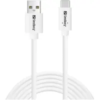 Sandberg 336-14, 200 m, USB C, USB A, USB 2.0, Weiß