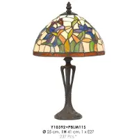 Casa Padrino Tiffany Tischleuchte im Jugendstil, buntes Glas, Durchmesser 25 cm, Höhe 41 cm