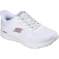 SKECHERS Slip-On Sneaker "GO WALK FLEX-MASTER", Herren, Gr. 45, Textil, weiß (weiß, rot), Schuhe Slip-On Sneaker, Schlupfschuh, Halbschuh, Freizeitschuh mit elastischen Schnürsenkeln