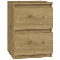 Top E Shop Topeshop M2 ARTISAN, Nachtständer, Eiche, Holz, 2 Schublade(n), Partikelbord, 300 mm, 300 mm