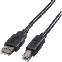 Secomp USB 2.0 Kabel, Typ A-B, schwarz, 0,8 m