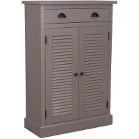 Casa Padrino Landhausstil Kommode aus Kiefernholz in Grau, 85 x 37 x H. 120 cm