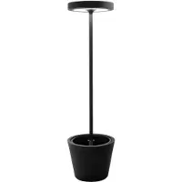 Zafferano Poldina Reverso Solar L RF LED-Stehleuchte mit Akku-Schwarz-mit LED (2200K/2700K/3000K/4000K)