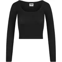 Urban Classics Longsleeve "Ladies Rib Jersey Wide Neck Longsleeve" 1