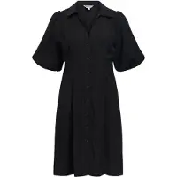 Object V-ausschnitt Puffärmel Kleid