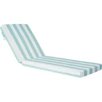 Vevor Deckchair Auflagen, 2032x660x98 mm, Liegenauflagen für Außenbereich, wasserabweisend & farbecht, Sonnenliegen-Kissen mit Bändern, Terrassen-Liegepolster für Pooldeck, grün-weiß gestreift