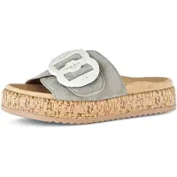 Gabor Plateau Pantoletten Damen 32313935323334 Grün 38 EU