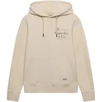 Superdry für Herren. M2014716A Kapuzenpullover 1954 Company Relaxed, beige (S), Lässig, Baumwolle