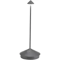 Zafferano Pina 3K LED-Akku-Tischlampe, dunkelgrau, IP54