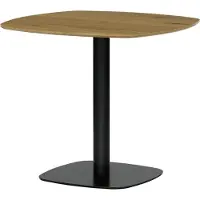 Autronic Stůl jídelní deska MDF Nachbildung dub černý kov (DT-X7117 OAK)