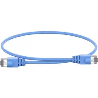 Striebel & John Striebel und John ZLPBL50 Patchleitung RJ45 mit Stecker, blau, Länge: 500mm 6kV 2CPX054390R9999