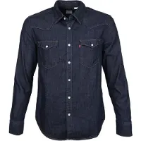 Levi's 1100000002199 "LE BARSTOW WESTERN STAND", Herren, Gr. XXL, N-Gr, blau (dunkelblau), Web, Obermaterial: 100% Baumwolle, normal, Hemden 1100000002199, mit Brusttaschen
