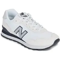 New Balance Sneaker "515", Mädchen, Gr. 44,5, weiß (nb 103 weiß, schwarz night, silber metallic), Leder, Textil, Schuhe Sneaker