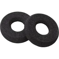 HP Poly Poly Savi 7300 Ohrpolster aus Kunstleder (2 Stück), Kissen-/Ringsatz, 5 g, Schwarz