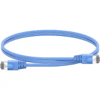 Striebel & John Patchleitung RJ45 blau m. Stecker Länge: 1000mm