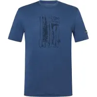 Super.natural - Fishing Adventure Tee - Merinoshirt Gr XXL blau