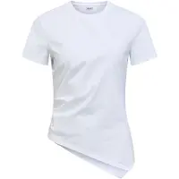 Object Asymmetrisches T-shirt Weiß S
