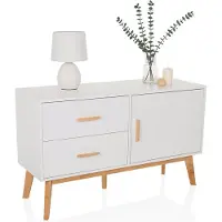 Hjh LIVING Sideboard mit 2 Schubladen und 1 Tür TAROLO Kommode 120x40x72 cm Schr