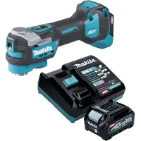 Makita TM 001 GD101 Akku Multifunktionswerkzeug 40 V max. Starlock Max Brushless + 1x Akku 2,5 Ah + Ladegerät