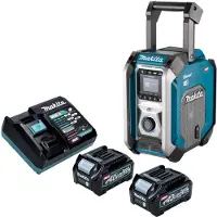 Makita MR 007 GD201 Akku Baustellenradio 12 - 40 V max. Bluetooth DAB+ USB + 2x Akku 2,5 Ah + Ladegerät