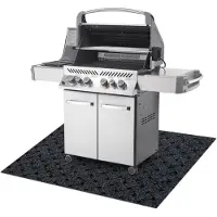 Rugsx VECTRA 900 Grillschutzmatte für Terrasse, draussen - Anthrazit 150x200 cm