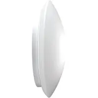 Zafferano Wand- und Deckenleuchte, Glas und Metall, ø 310x100 mm, LED 11.5 Watt, mit Bewegungsmelder, einstellbare Farbtemperatur 2200K-4000K, weiß