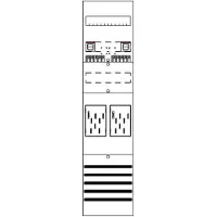 Striebel & John BF17T2 Zählerfeld 7RE 1S, vorverdrahtet mit BKE-I, Netzsystem TN-S 5-polig 2CPX054126R9999