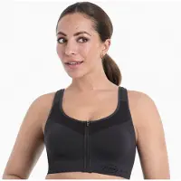 Anita Active Sport BH Easy Move ZIP | Grösse: XXL | Farbe: Schwarz