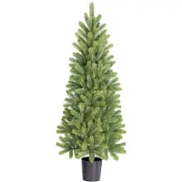 Black Box Trees Nagoya Weihnachtsbaum Künstlich H120 x Ø50 cm - Kunstbaum für Innen - Christmas Tree mit 212 PE Tannenzweigen - Schlankes Design - Grün