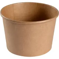 Abena Schale, 500 ml, ø 11,5 cm, Kraft/PE, Braun | Packung (50 Stück)