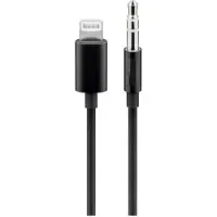 PremiumCord Apple Lightning audio redukční kabel na 3.5 mm stereo jack, 1 m, černý
