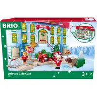 BRIO World 33777 Adventskalender 2021 - Spaß und Spannung in der Vorweihnachtszeit mit der BRIO Holzeisenbahn - Empfohlen ab 3 Jahren