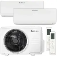Bosch Buderus Multisplit Klimaanlage Set | Logacool AC166i.3 | 2,6 kW + 2,6 kW