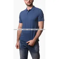 K-way für Herren. K5127BW Polo Amedee Pique blau (S), Lässig, Baumwolle, Kurzarm