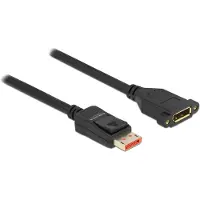 DeLOCK DisplayPort Verlängerungskabel zum Einbau 8K 60 Hz 1 m, 1 m, DisplayPort, DisplayPort, Männlich, Weiblich, 7680 x 4320 Pixel