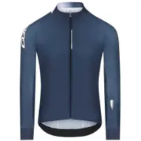 Q36.5 - Gregarius Hybrid Collar Fade L/S Jersey - Radtrikot Gr XL blau