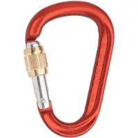 Austrialpin - HMS Rondo Alu Schrauber 23 kN - HMS-Karabiner rot