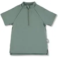 Sterntaler Badeanzug "Badeshirt kurzarm uni", Kinder, Gr. 116, Einheitsgröße, grün (mattgrün), Obermaterial: 82% Polyamid PA. 18% Elasthan EL., Badeanzüge Badeanzug