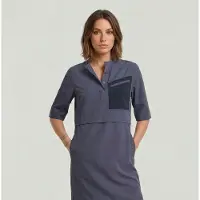 G-Star Half Placket Shirt Kleid - Dunkelblau - Damen - XXS